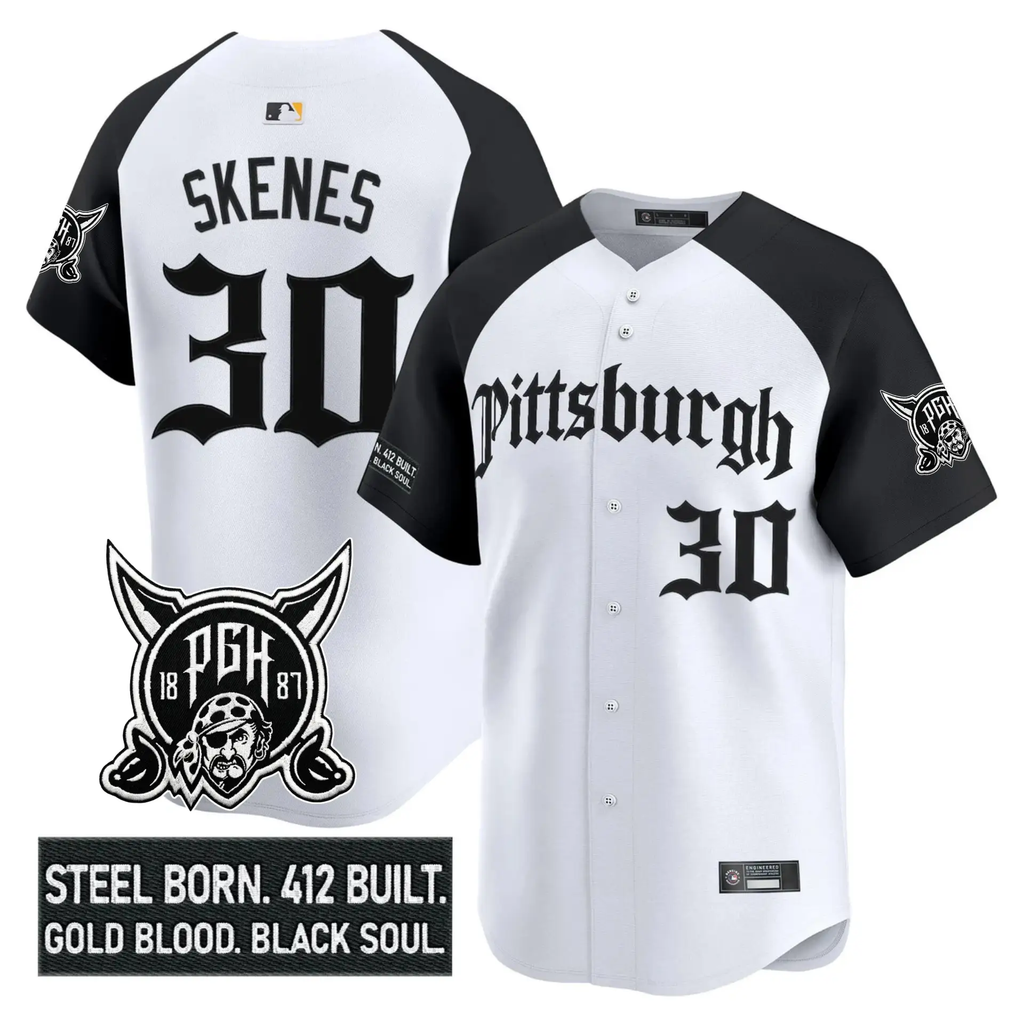 PIT 'Gothic Steel City Edition' Vapor Premier Limited Jersey - All Stitched by Pittsburgh Pirates