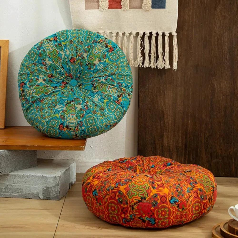 Moroccan-Inspired Plush Meditation Cushion by Casa & Beyond