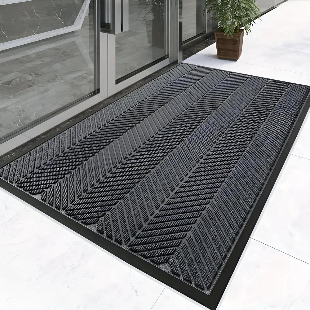 Chevron Ridges Non-Slip Door Mat by Casa & Beyond