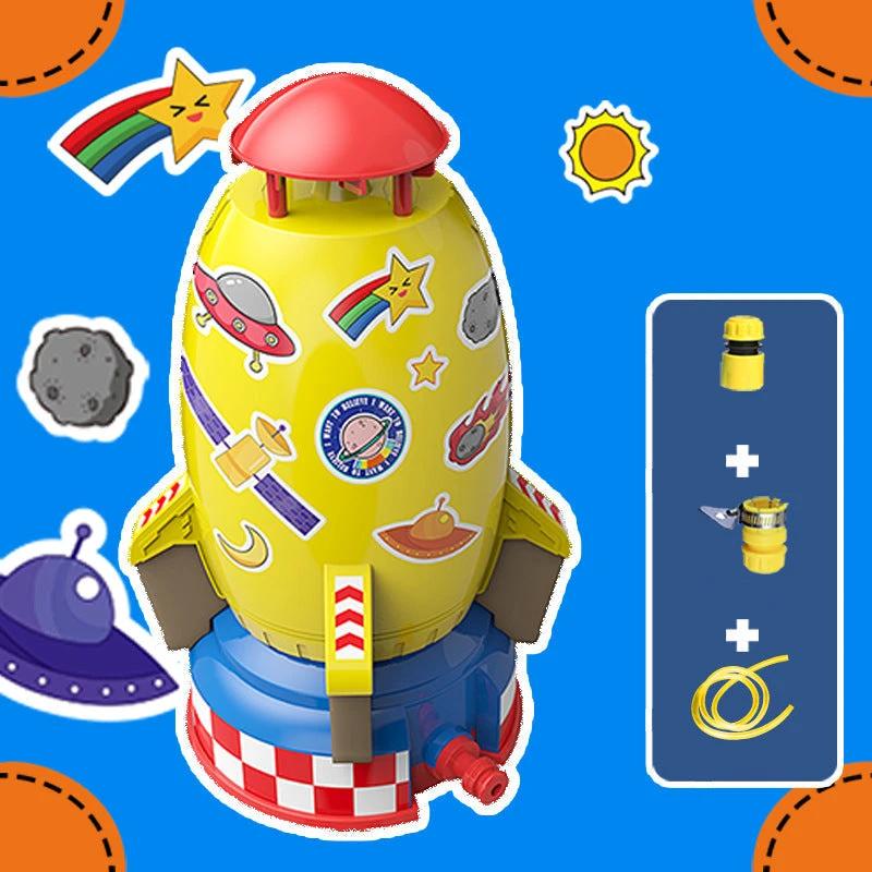 Summer Toy Rocket Sprinkler for Outdoor Use by Bowlift