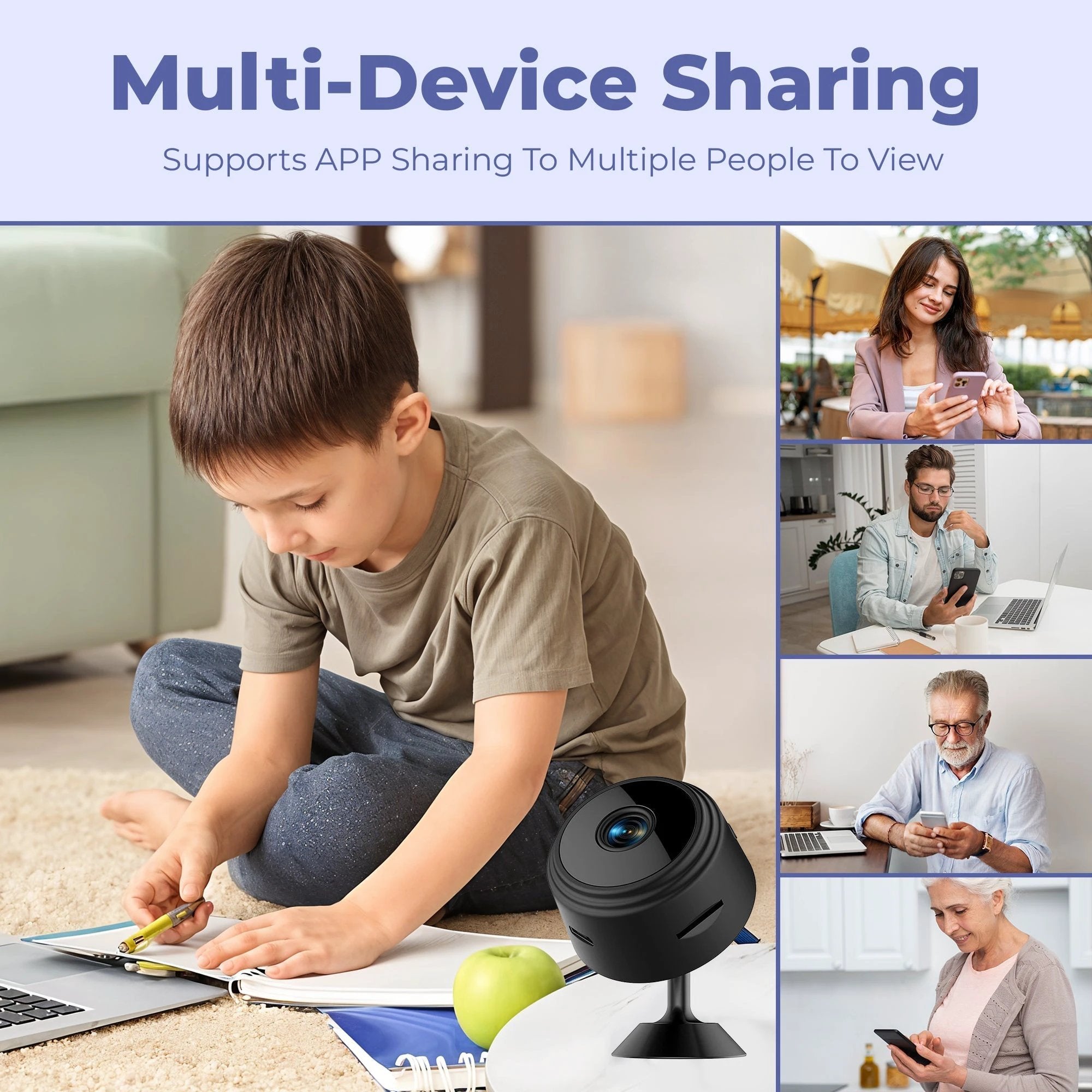 Wireless Indoor Security Camera Pro - Protect Your Family from Robberies and Burglaries Bowlift by Bowlift