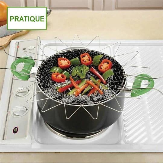 Chef Frying Basket Foldable Made of Stainless Steel by Bowlift