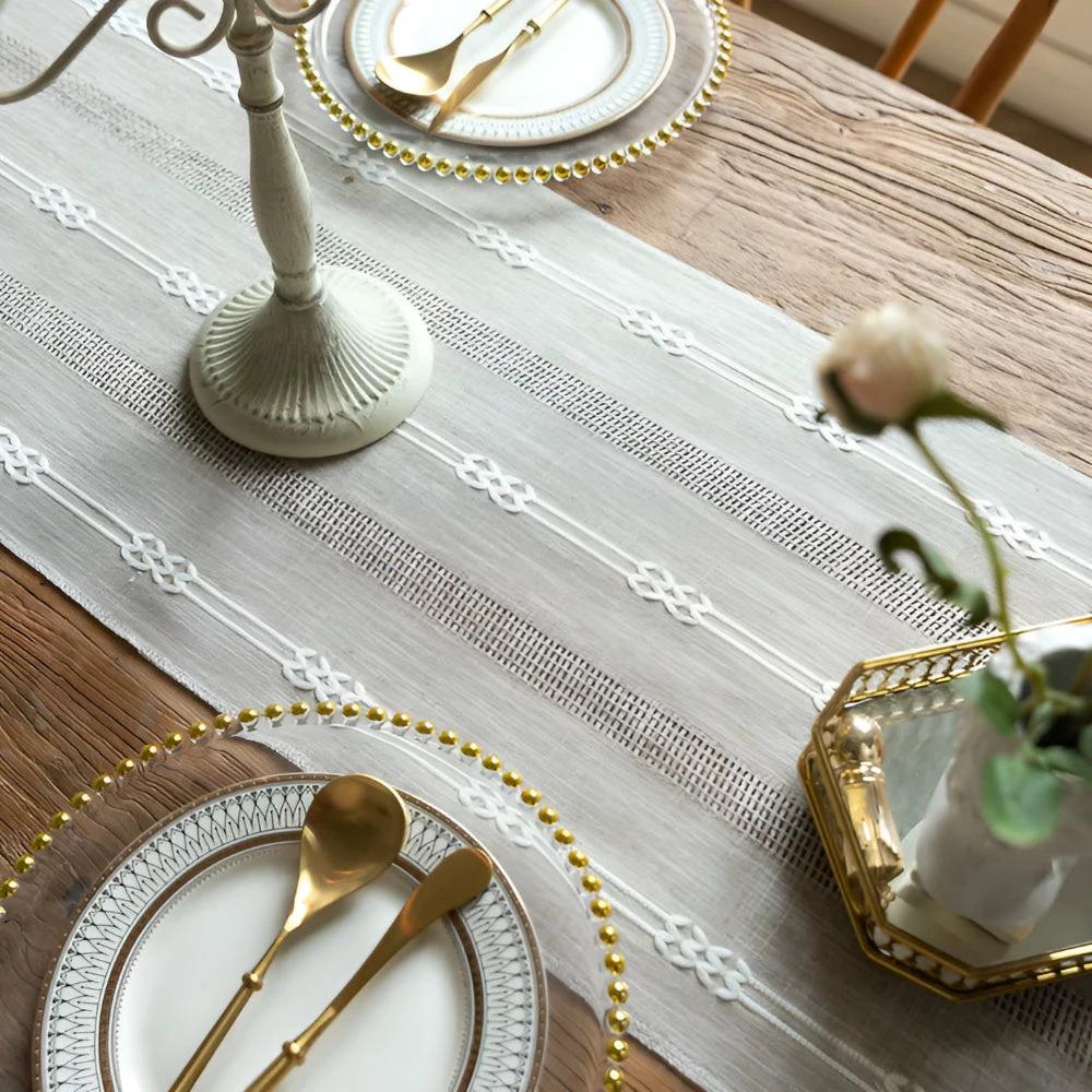 Tassel Whisper Table Runner by Casa & Beyond