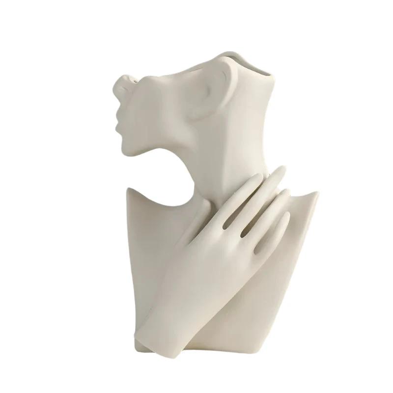 Face Shape Ceramic Design Vase Bowlift by Bowlift