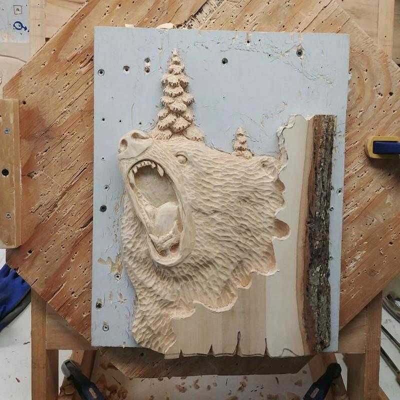 Wall decoration Artcraft animal sculpture by Bowlift