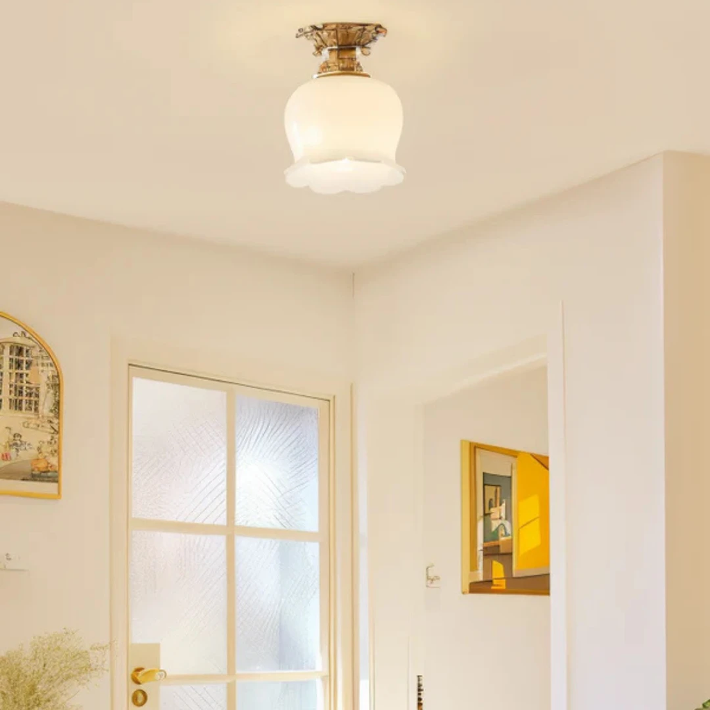 Vintage Ceiling Lamp In Flower Shape by BowLift