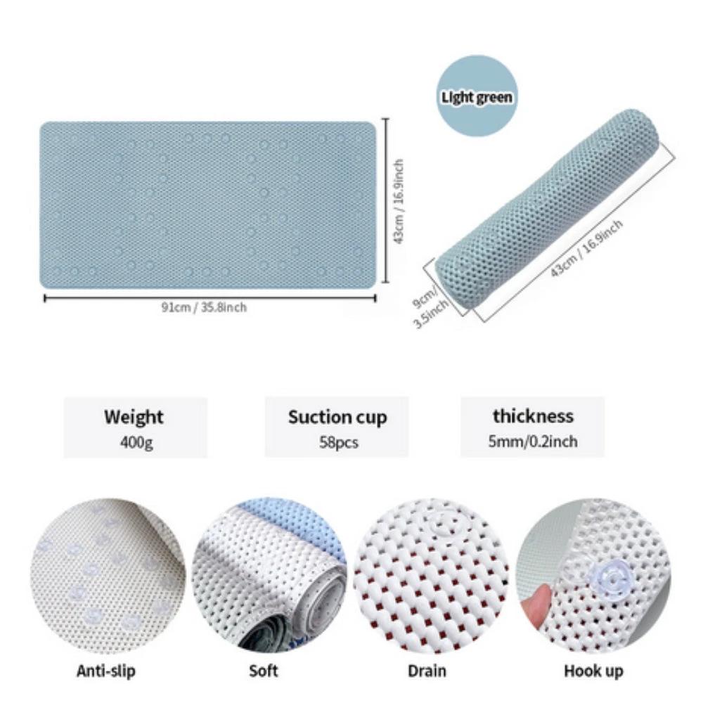 Soft Non-Slip Bathtub Mat by Casa & Beyond