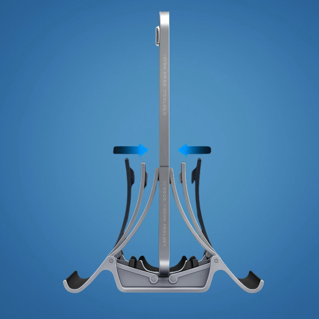 Adjustable Aluminium Design – Space-Saving Cooling Holder for Workstations Bowlift by Bowlift