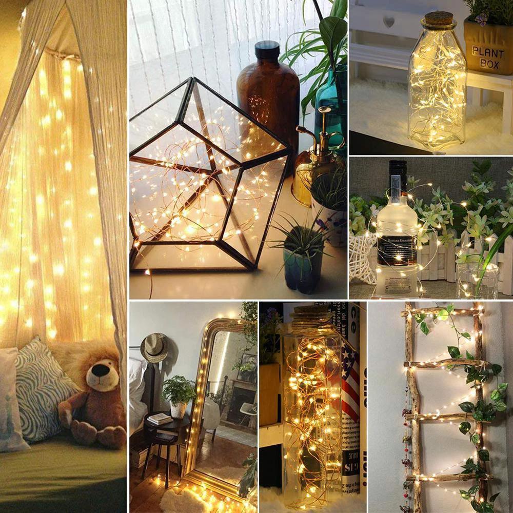5 pieces LED bottle light night light made of cork gift decoration by Bowlift