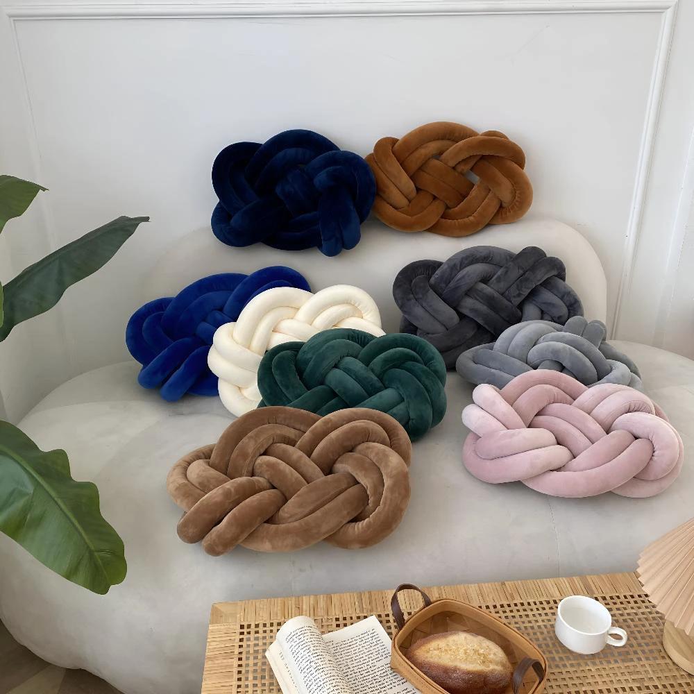Braided Plush Cushion by Casa & Beyond