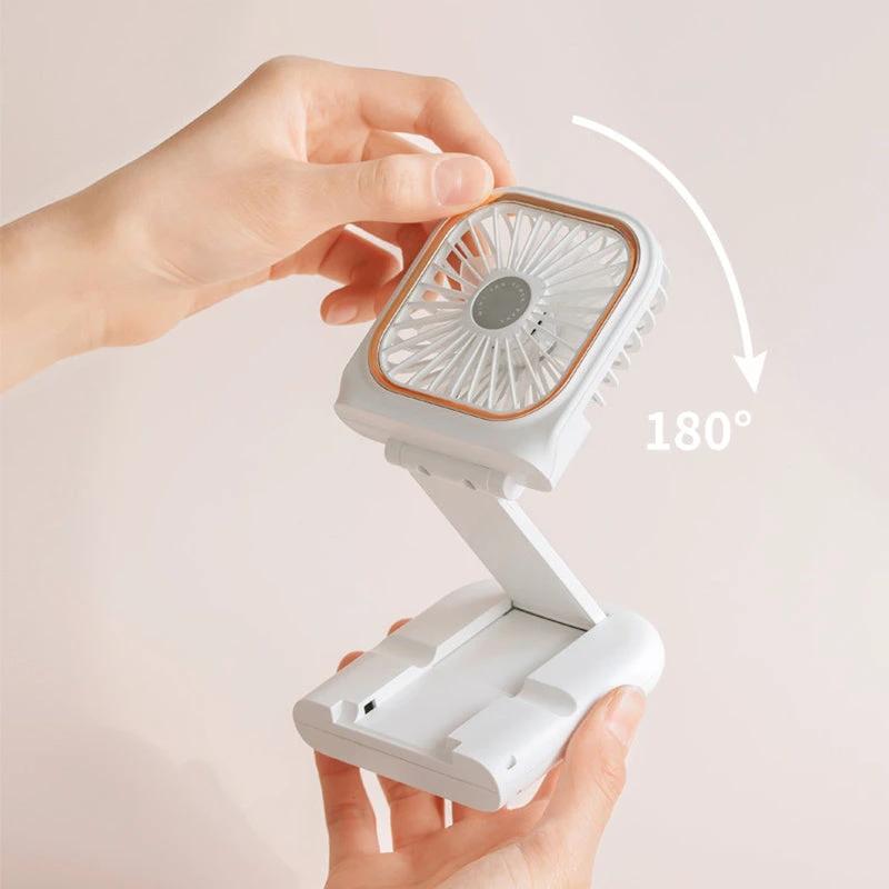 Portable hanging neck fan by Bowlift