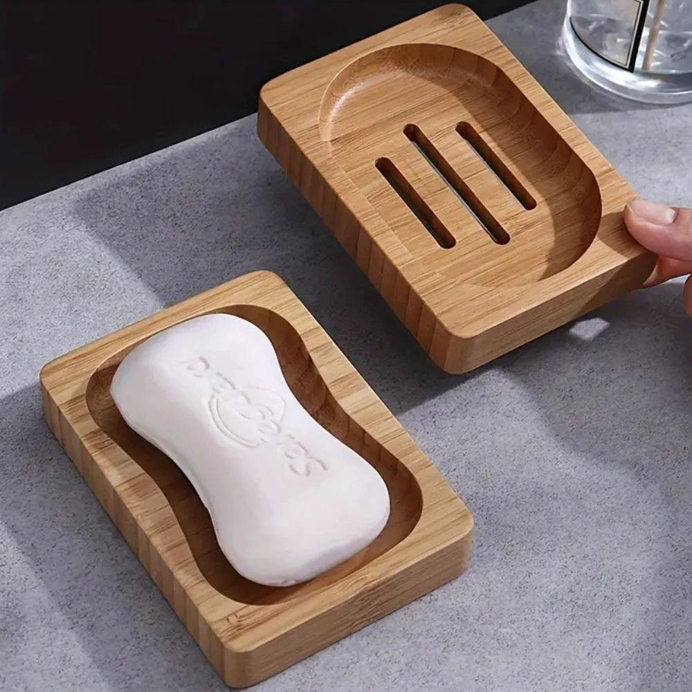 Natural Wooden Soap Dish by Casa & Beyond