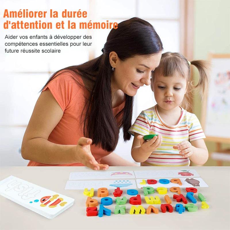 Letter recognition spelling game by Bowlift