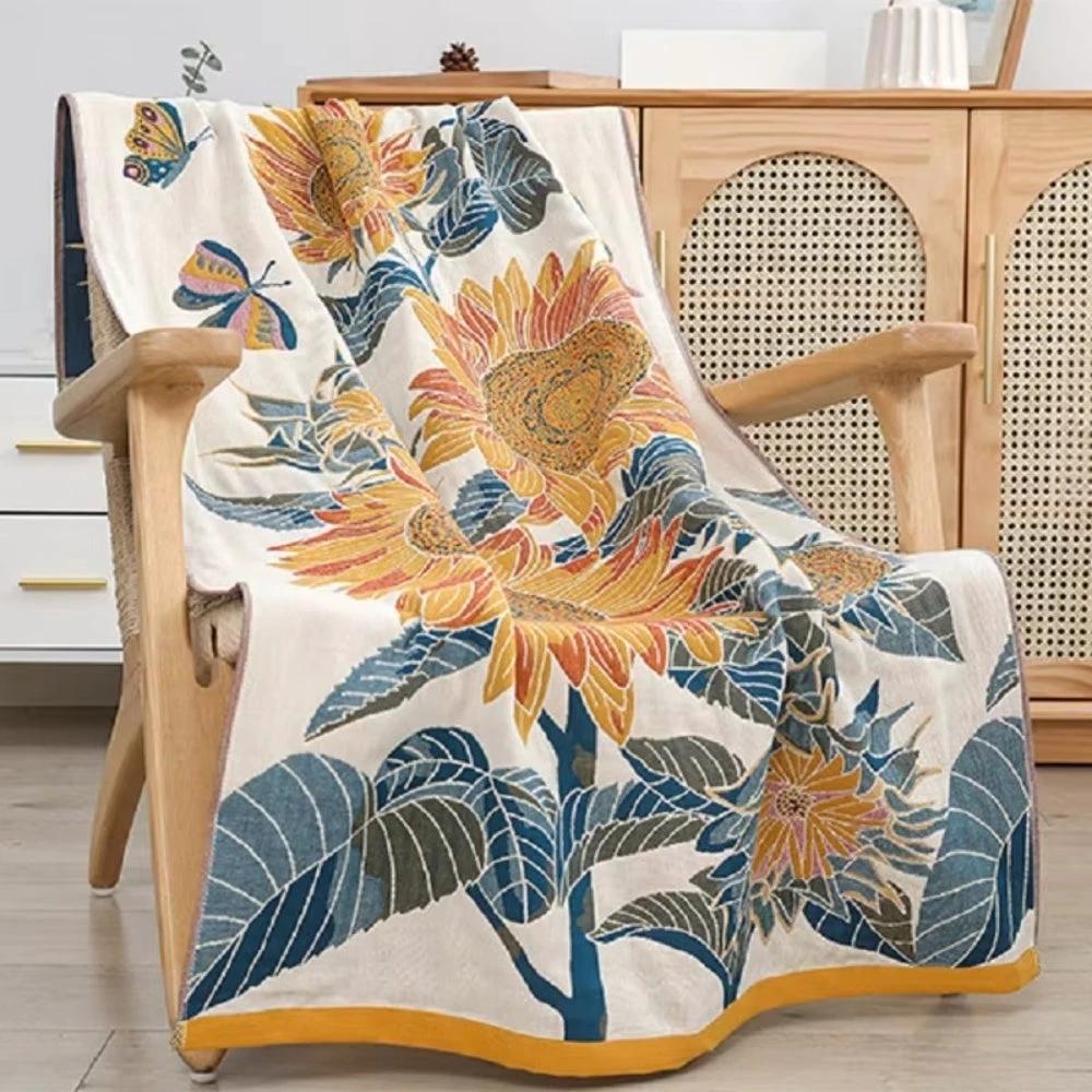 Savanna Bloom Cotton Bath Towel by Casa & Beyond