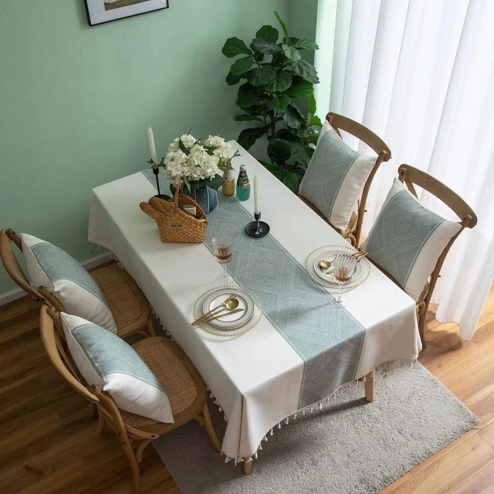 Glisstra Geometric Tassel Tablecloth by Casa & Beyond