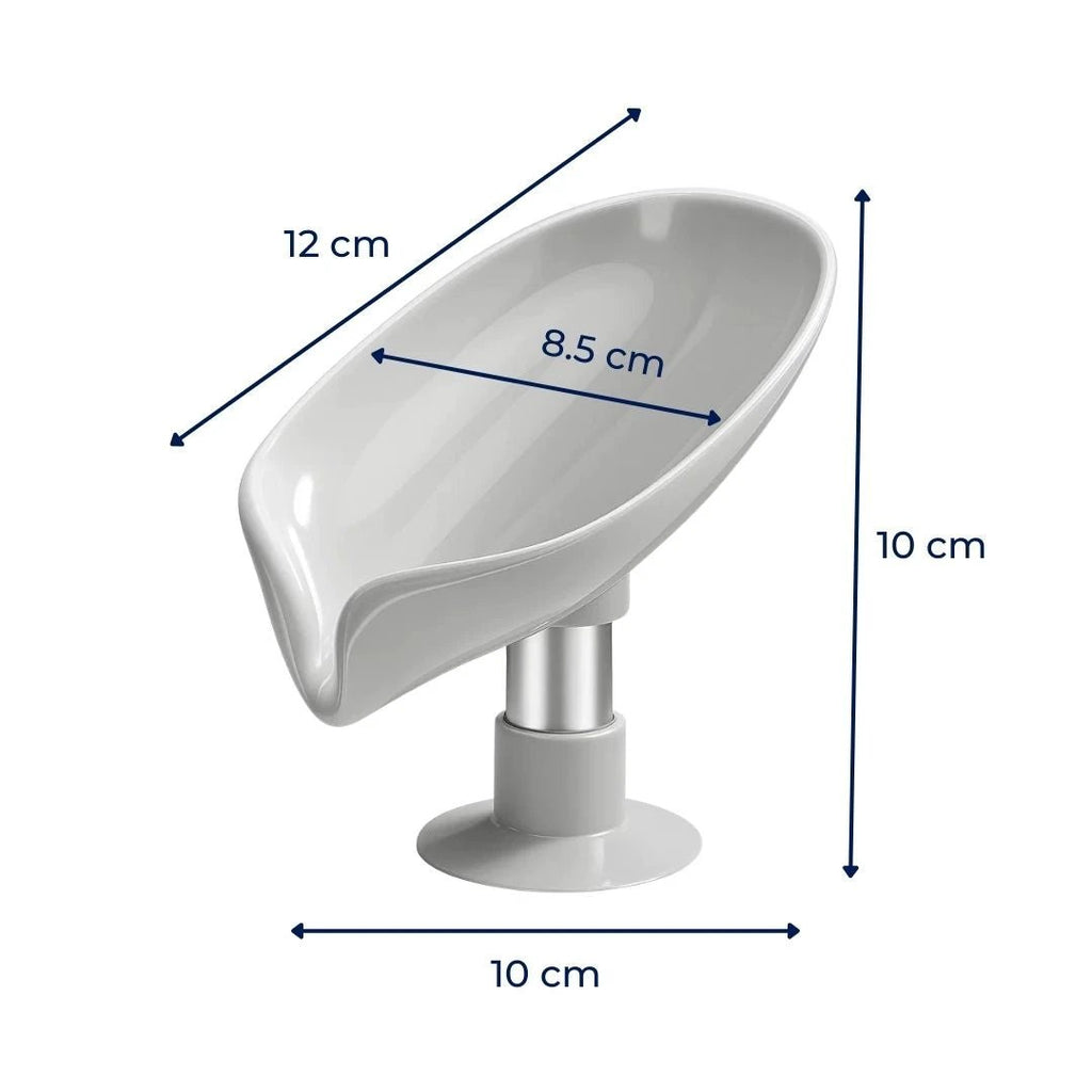 Draining Soap Holder – Keep Soap Dry – Strong Suction Cup – No Drill Mount – Hygienic Bathroom & Shower Storage Solution Bowlift by Bowlift