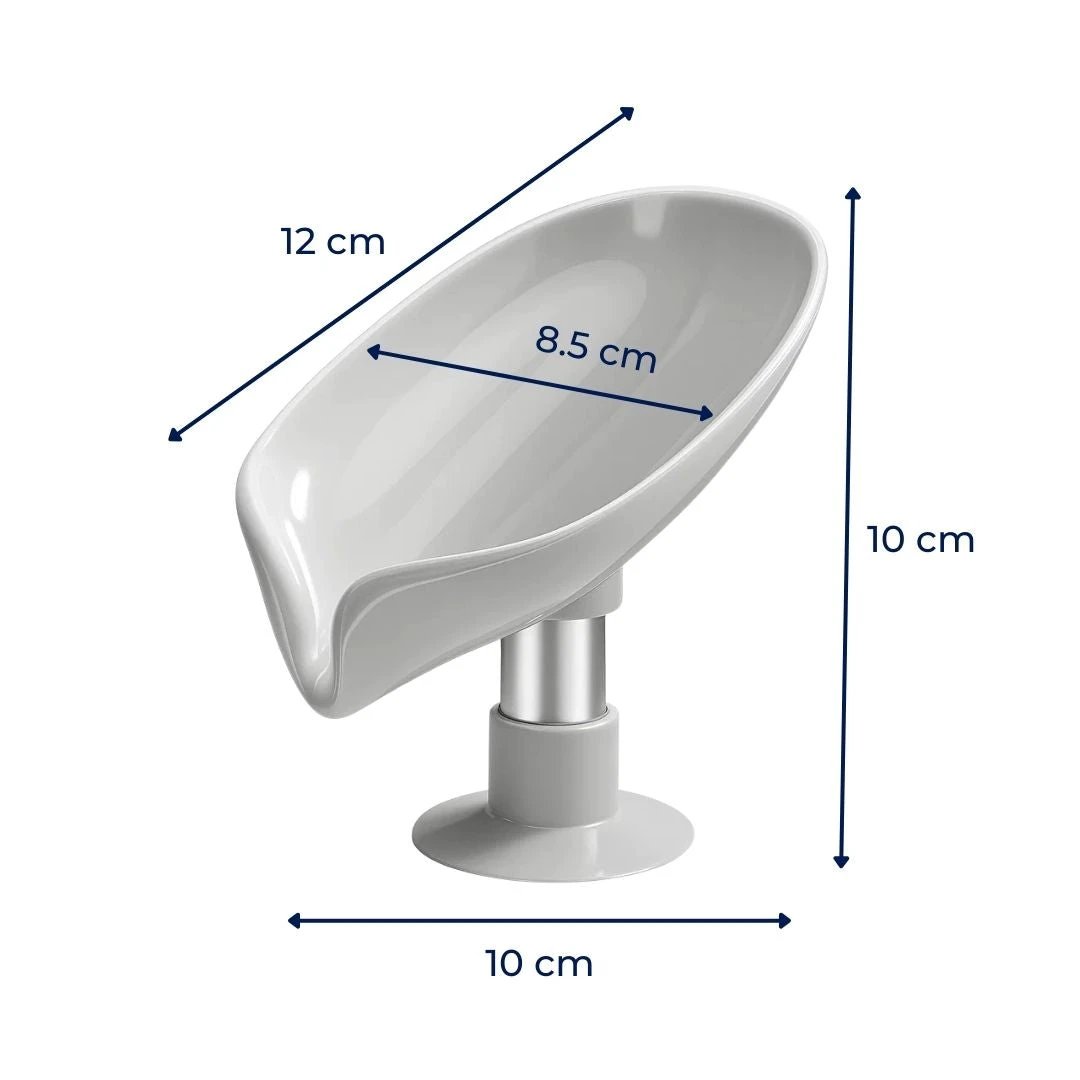 Draining Soap Holder – Keep Soap Dry – Strong Suction Cup – No Drill Mount – Hygienic Bathroom & Shower Storage Solution Bowlift by Bowlift