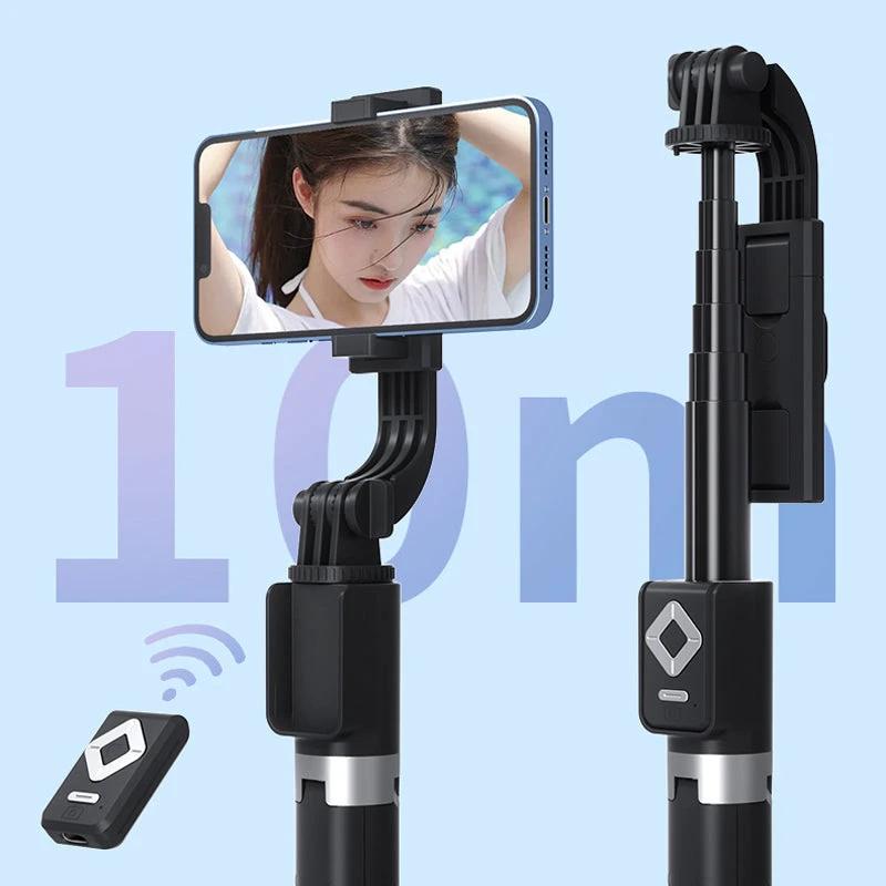 Selfie stick with LED additional light by Bowlift