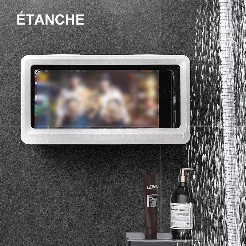 Waterproof phone holder for the bathroom by Bowlift