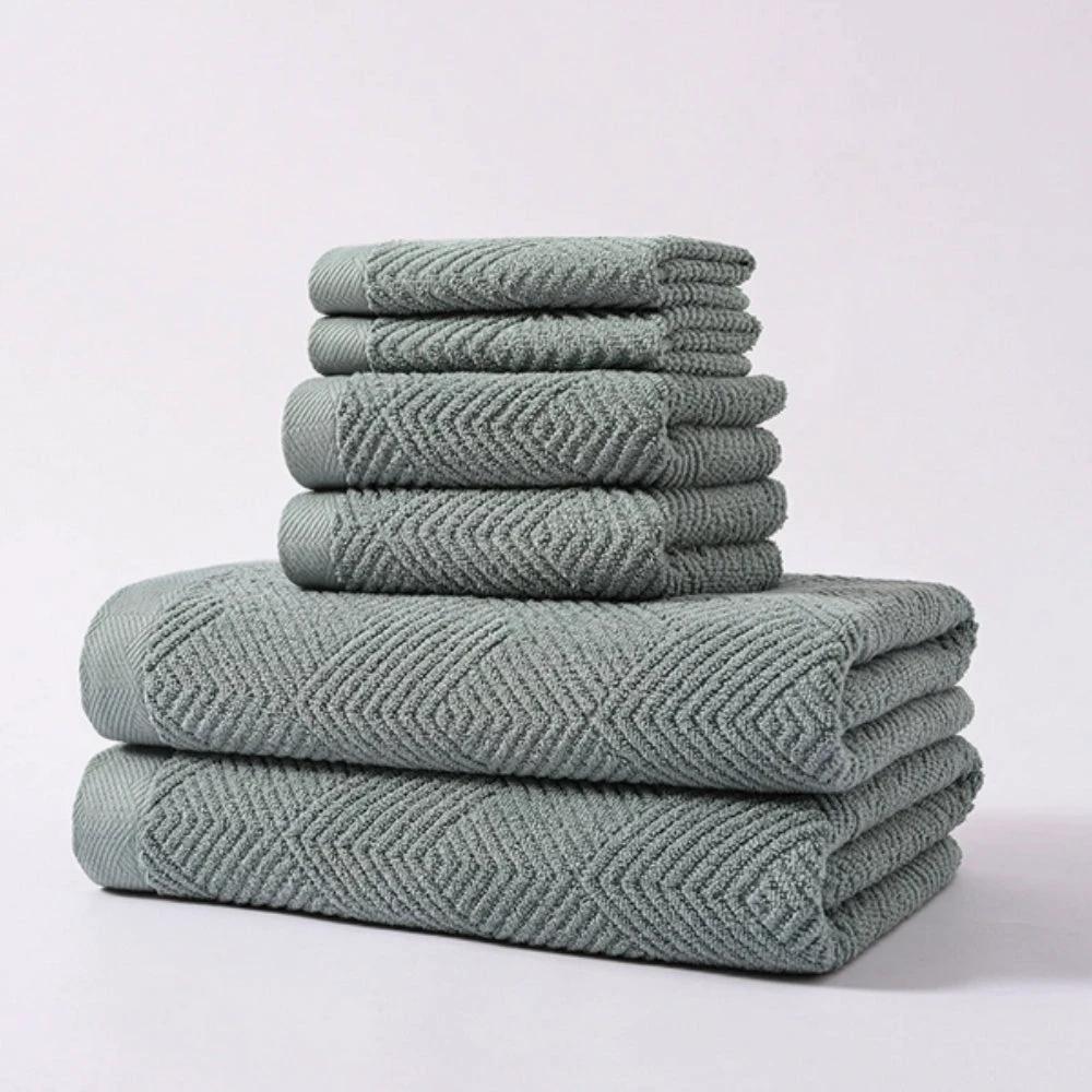 Cascade Supreme Cotton Towels | 6pcs Set by Casa & Beyond
