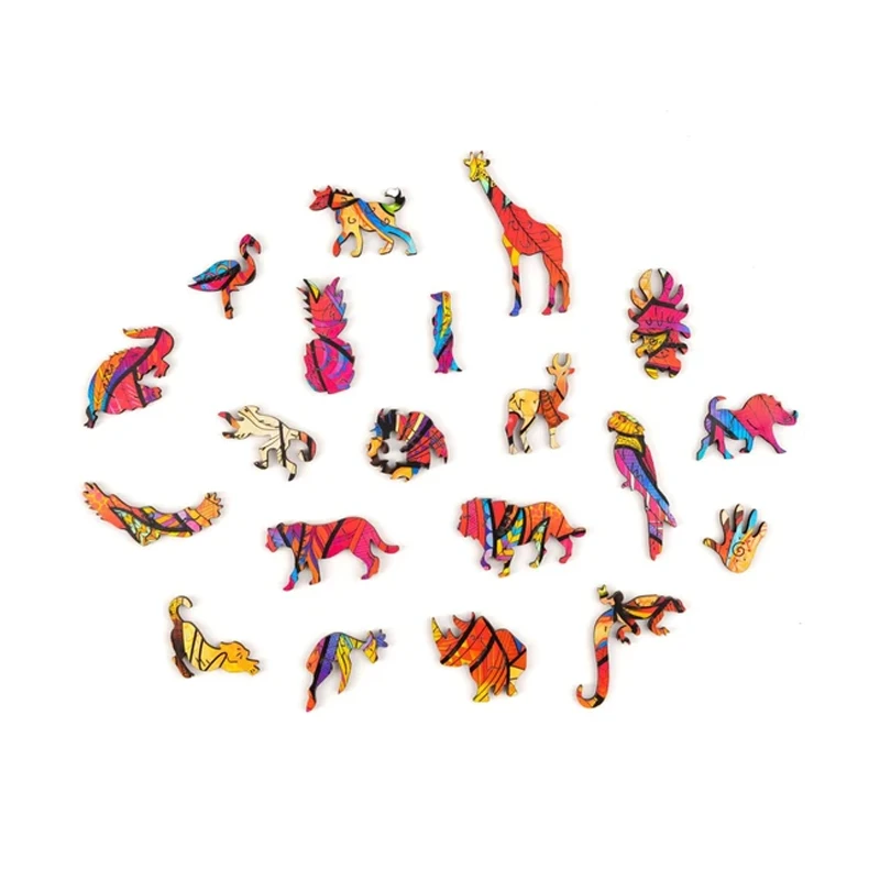 Wooden Lion Puzzle by Bowlift