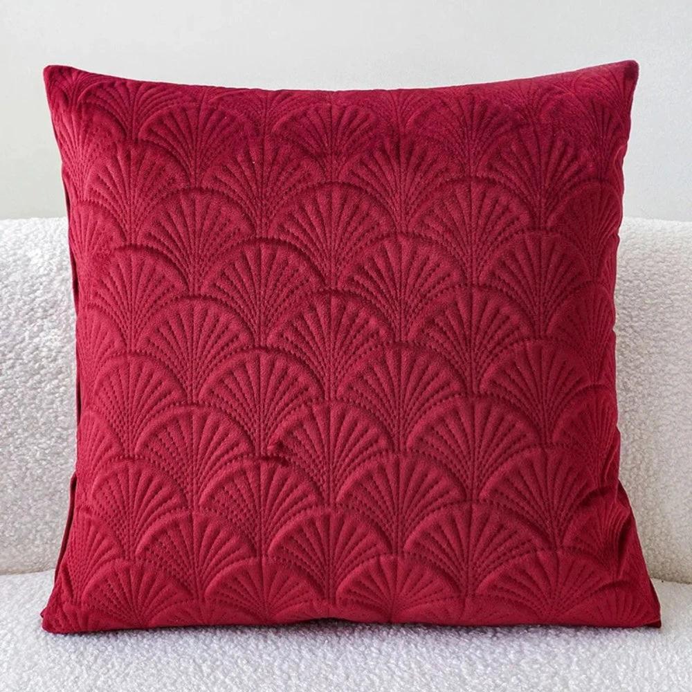 Coastal Velvet Shell Cushion Cover by Casa & Beyond