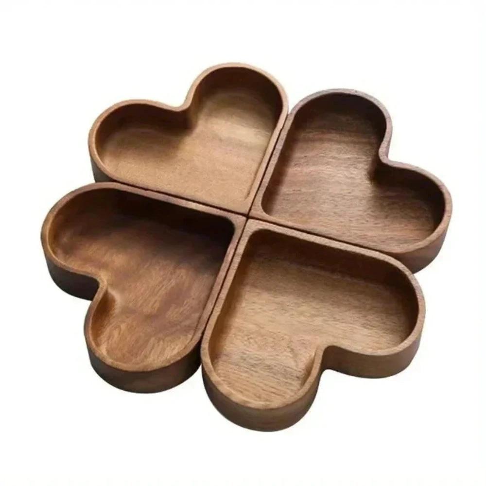 Rustic Heart Snack Tray Collection | 4pcs by Casa & Beyond
