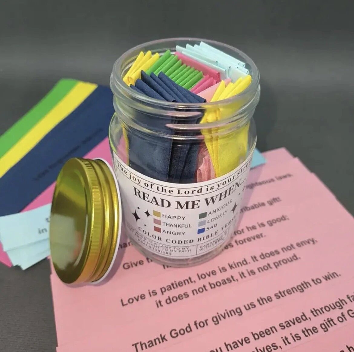 Hope Jar - Filled with Bible Verses for Emotional Strength and Spiritual Connection Bowlift by Bowlift