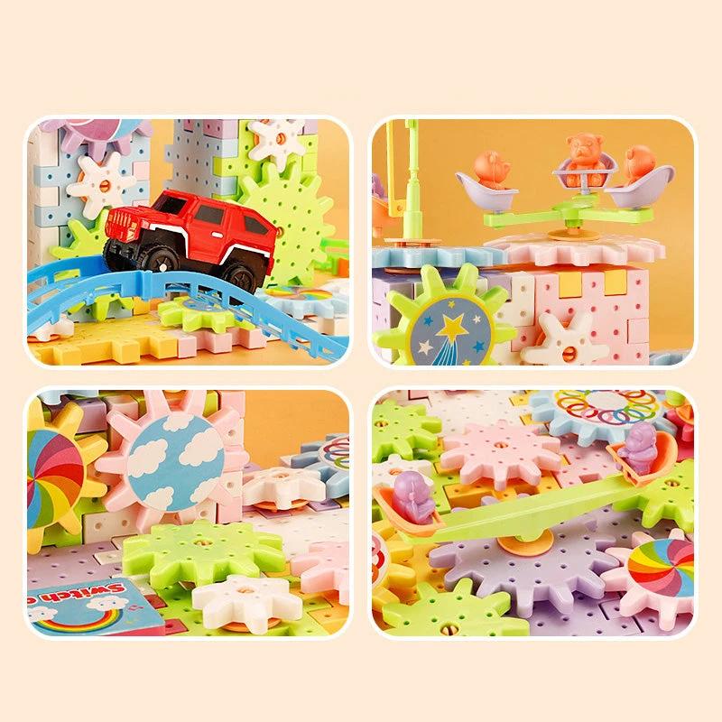 Paradise of various electric building blocks for children by Bowlift