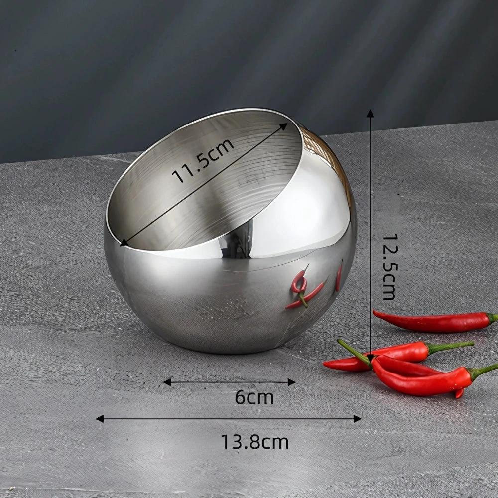 Modern Arc Steel Fruit Bowl by Casa & Beyond