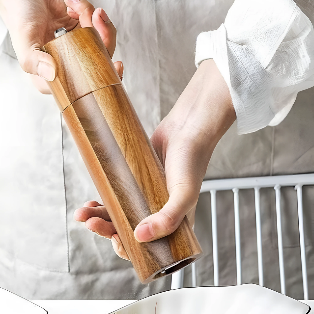 Minimalist Wooden Spice Grinders by Casa & Beyond