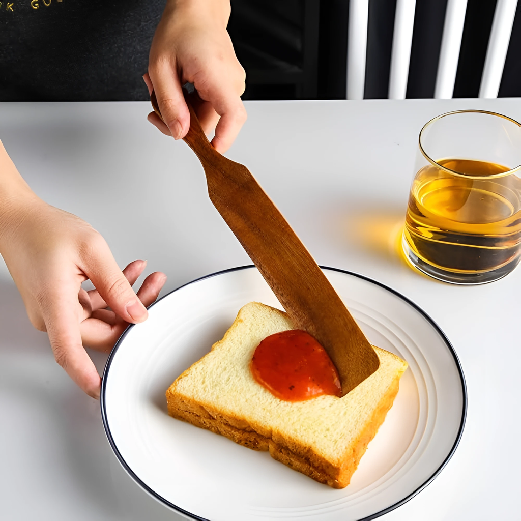 Non-Stick Wooden Spatula Set by Casa & Beyond