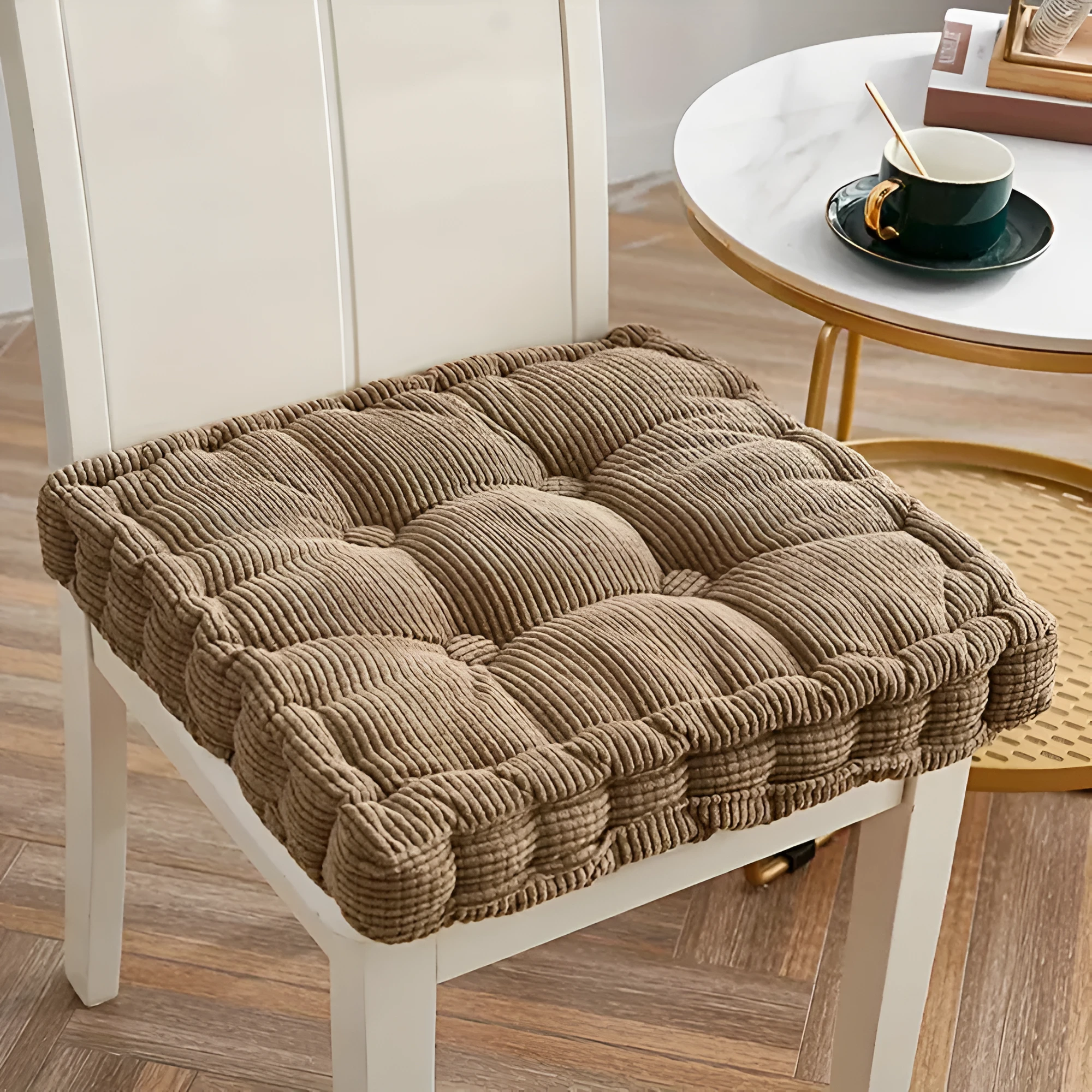 Stackable Corduroy Chair Cushions by Casa & Beyond