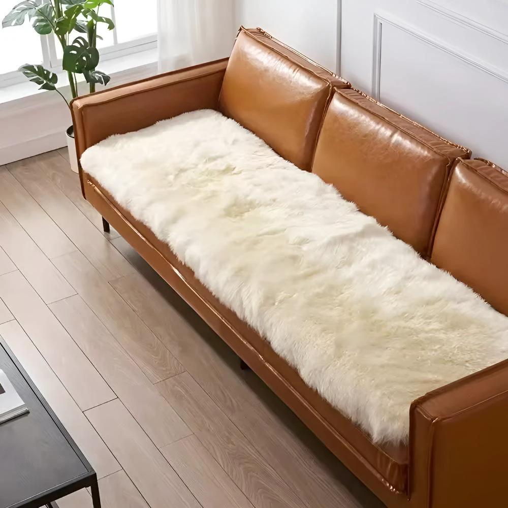 Faux Fur Plush Couch Cover by Casa & Beyond
