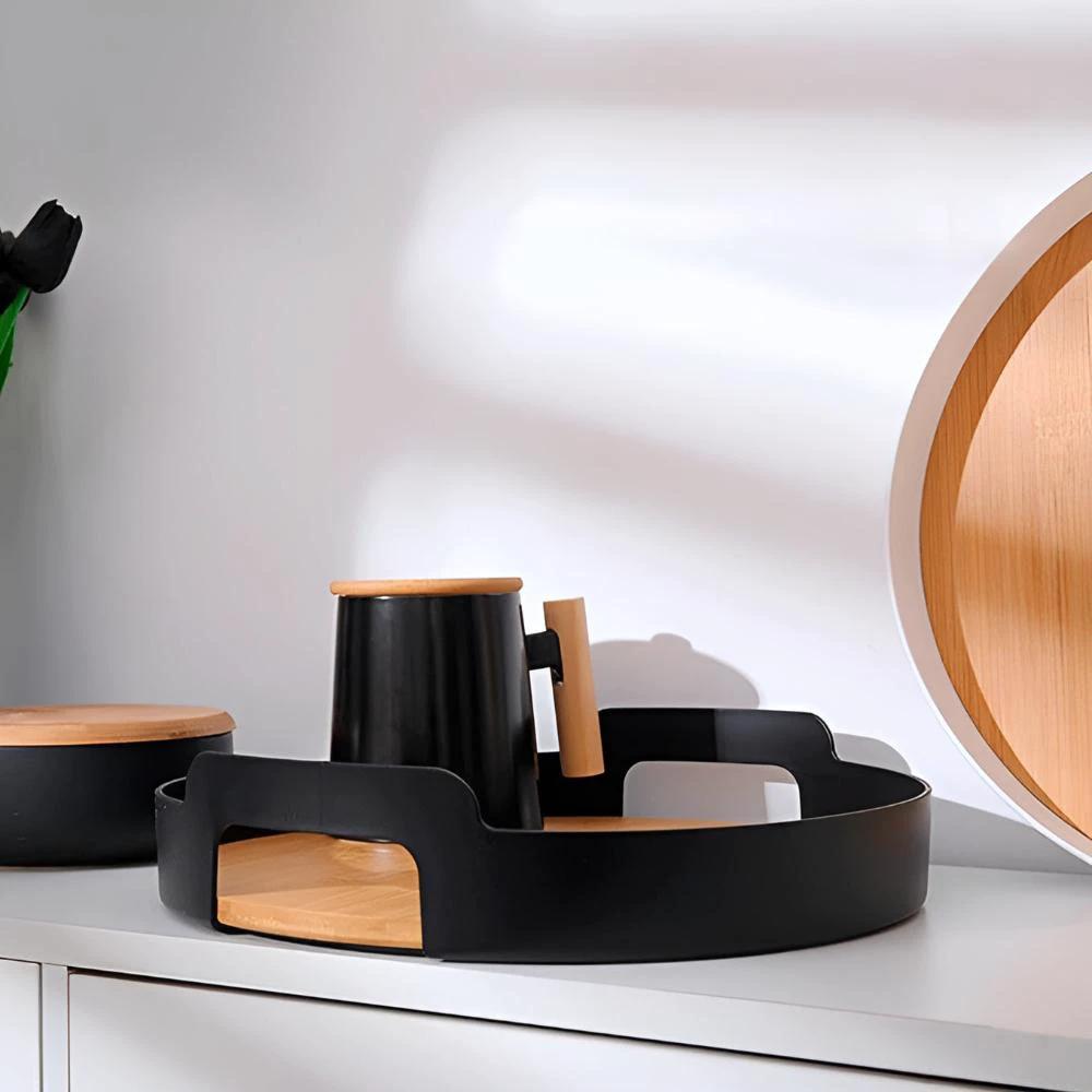 Kaia Modern Bamboo Tray by Casa & Beyond