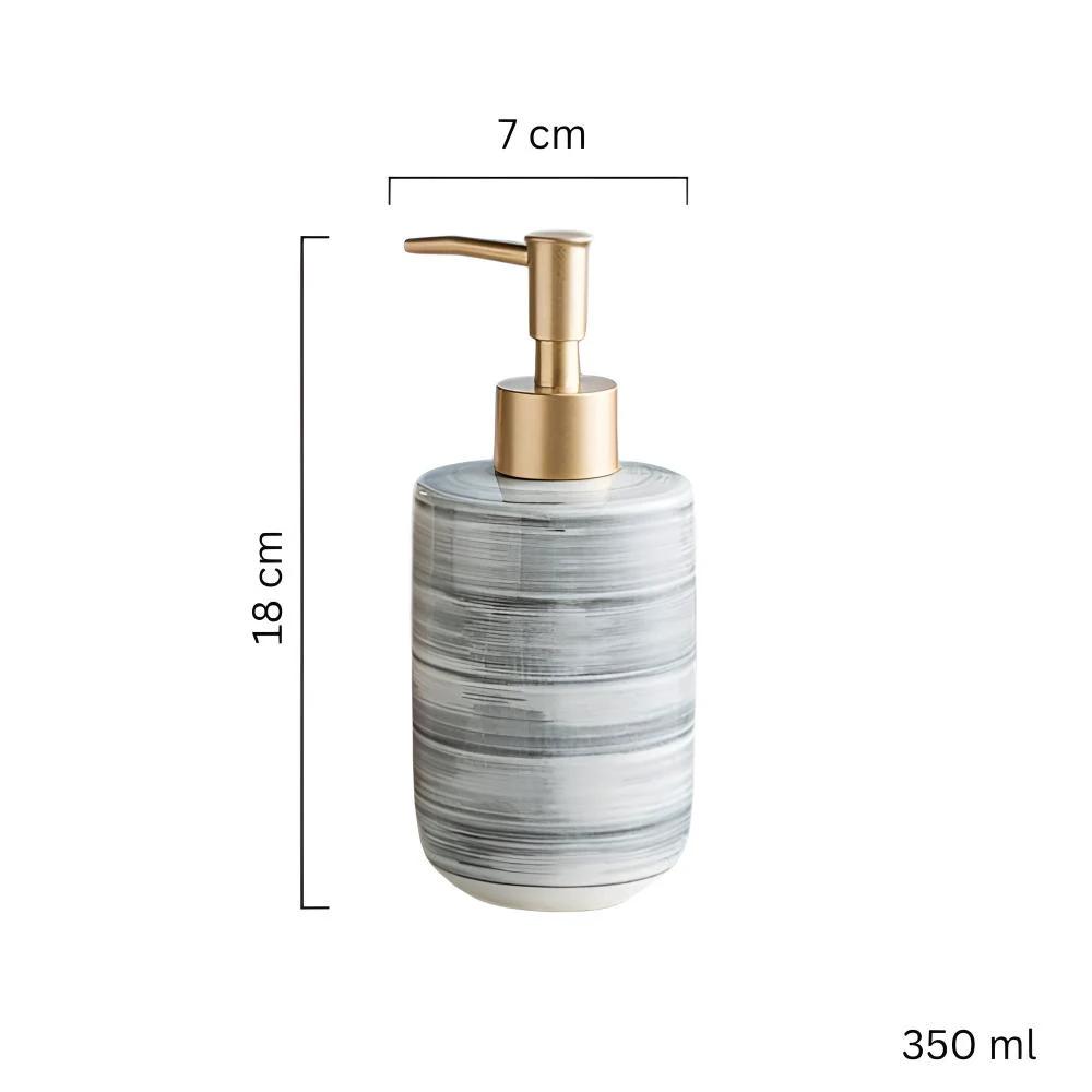 Marble Ceramic Soap Dispenser by Casa & Beyond