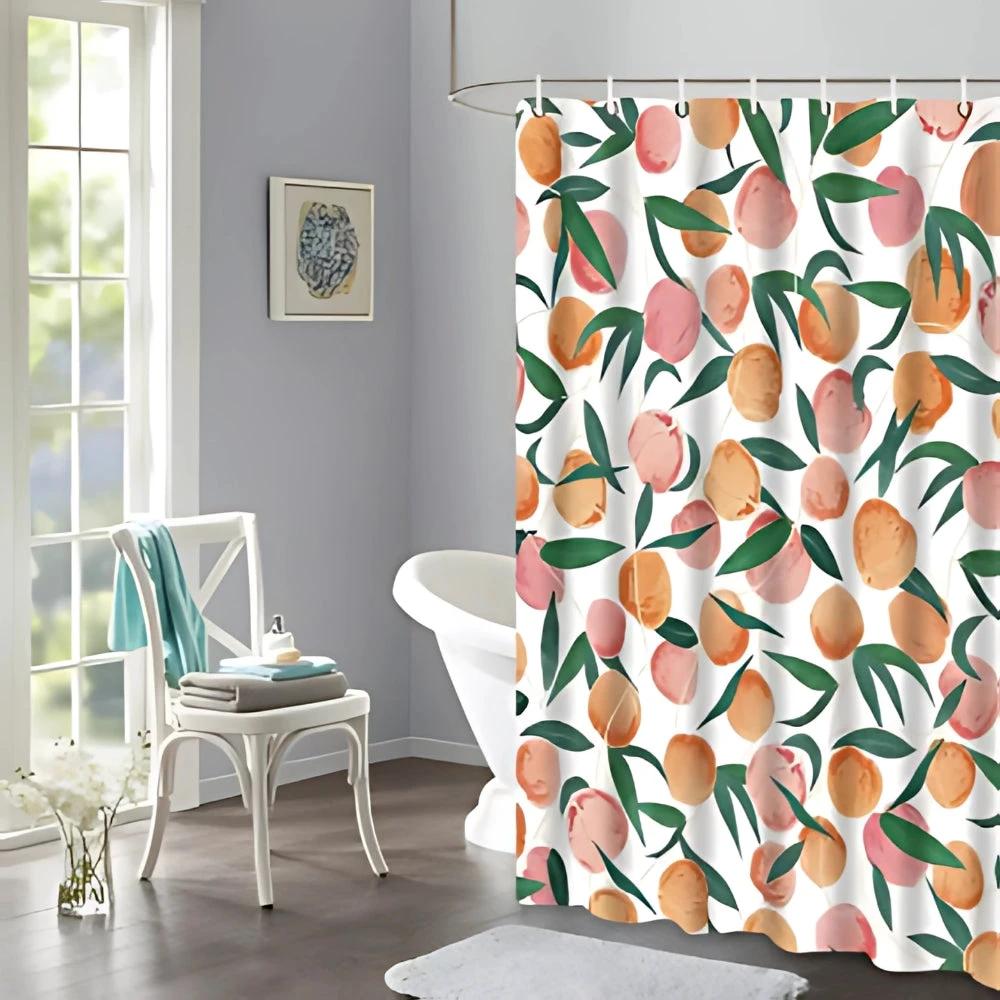 Fresh Peach Paradise Shower Curtain by Casa & Beyond