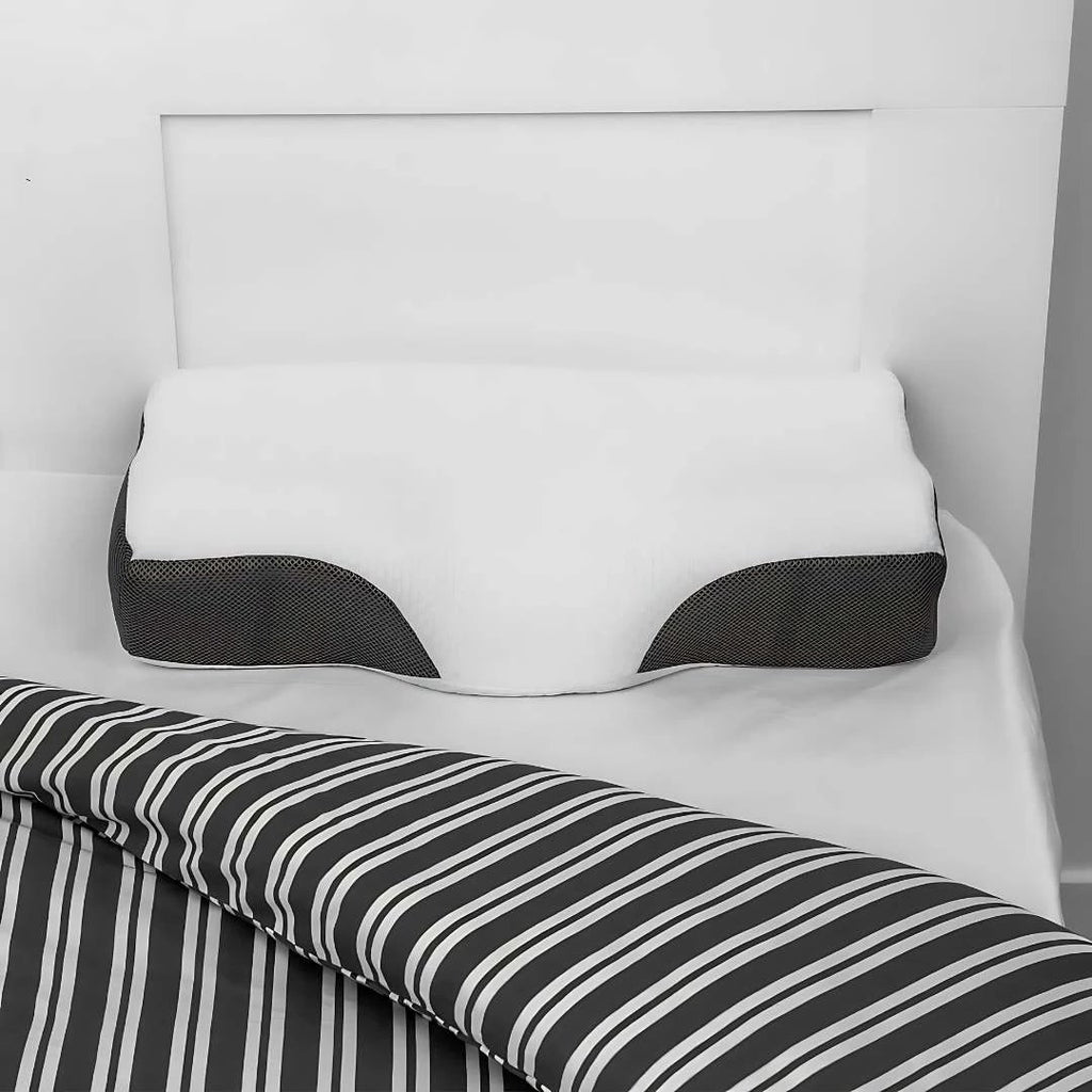 RestAlign Memory Foam Neck Support Pillow | Contoured Alignment for Neck Pain Relief and Improved Sleep Quality Bowlift by Bowlift