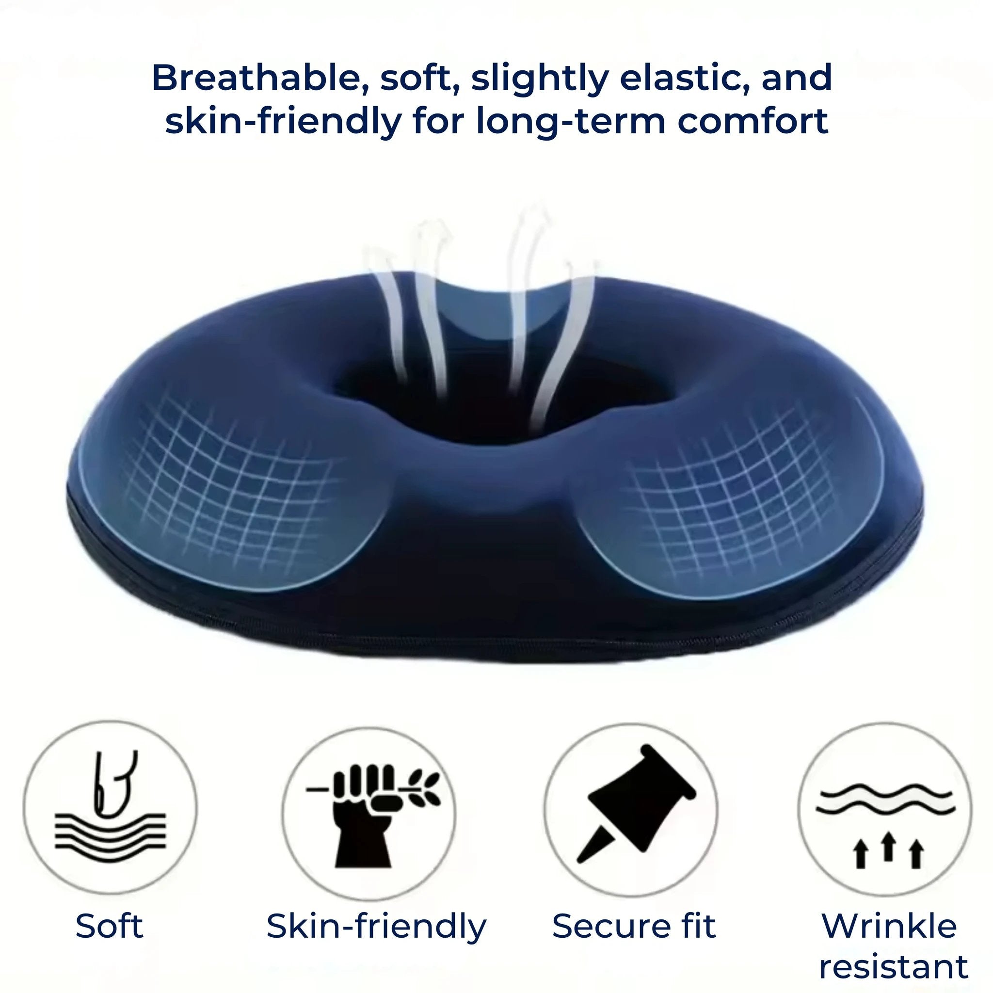 SitRelief | Donut Seat Cushion – Tailbone & Haemorrhoid Relief – Memory Foam – Washable Cover – Office, Travel, Postpartum Use Bowlift by Bowlift