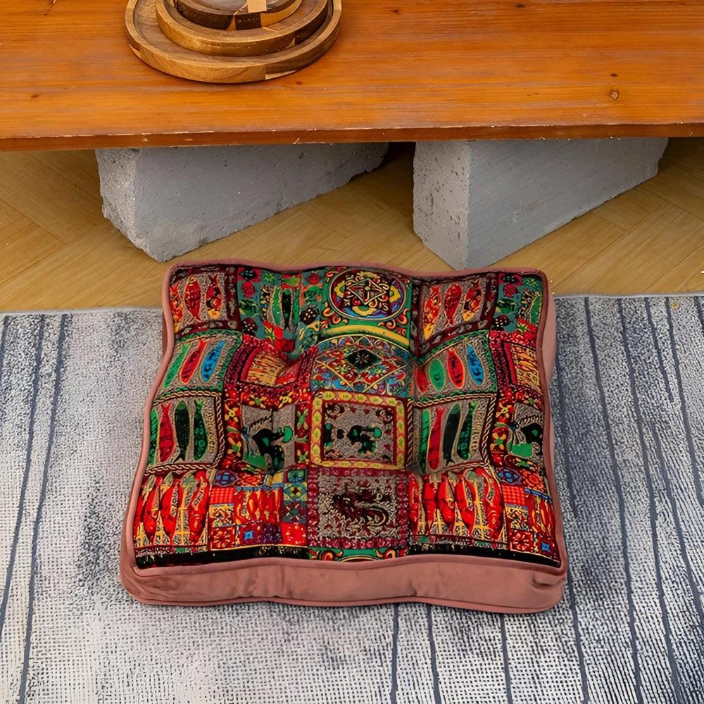Moroccan Inspired Tie-Strap Cushion by Casa & Beyond