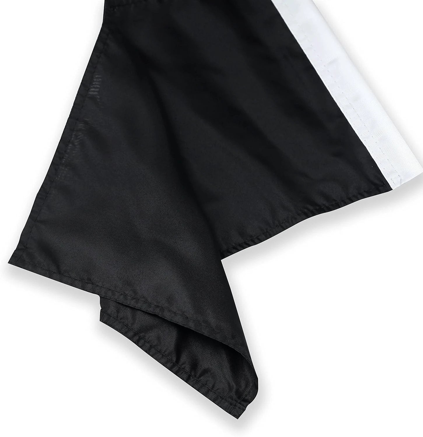 Color Black Flag Car Window Flag of Black Solid color flag 11X18 Inch(28x46cm) 100% Polyester, Strong White Flagpole by flagsshop