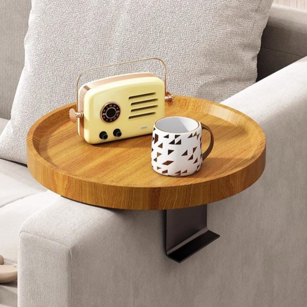 Sofa Armrest Walnut Tray by Casa & Beyond