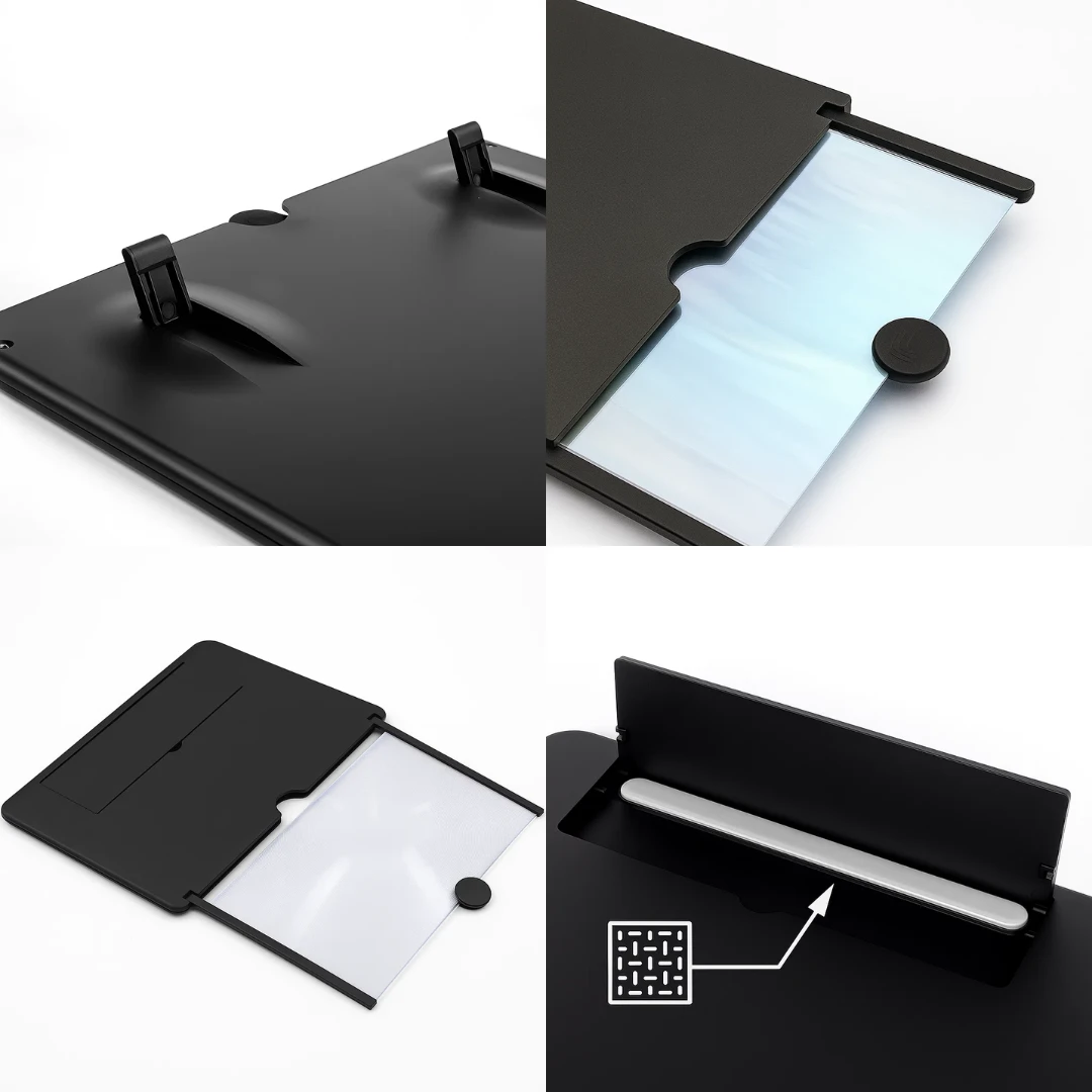 Eye-Protection HD Fresnel Lens – Foldable Portable Design – Bigger Screen Comfort Anywhere Bowlift by Bowlift