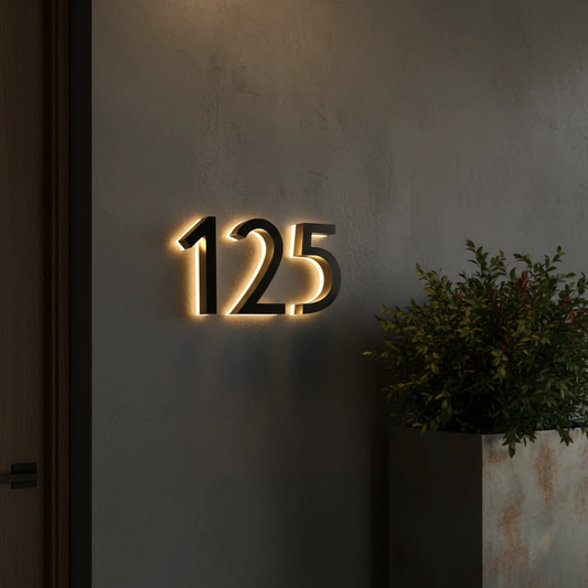 Custom Led 3D Backlit Number&Letter Signs by Neonchics
