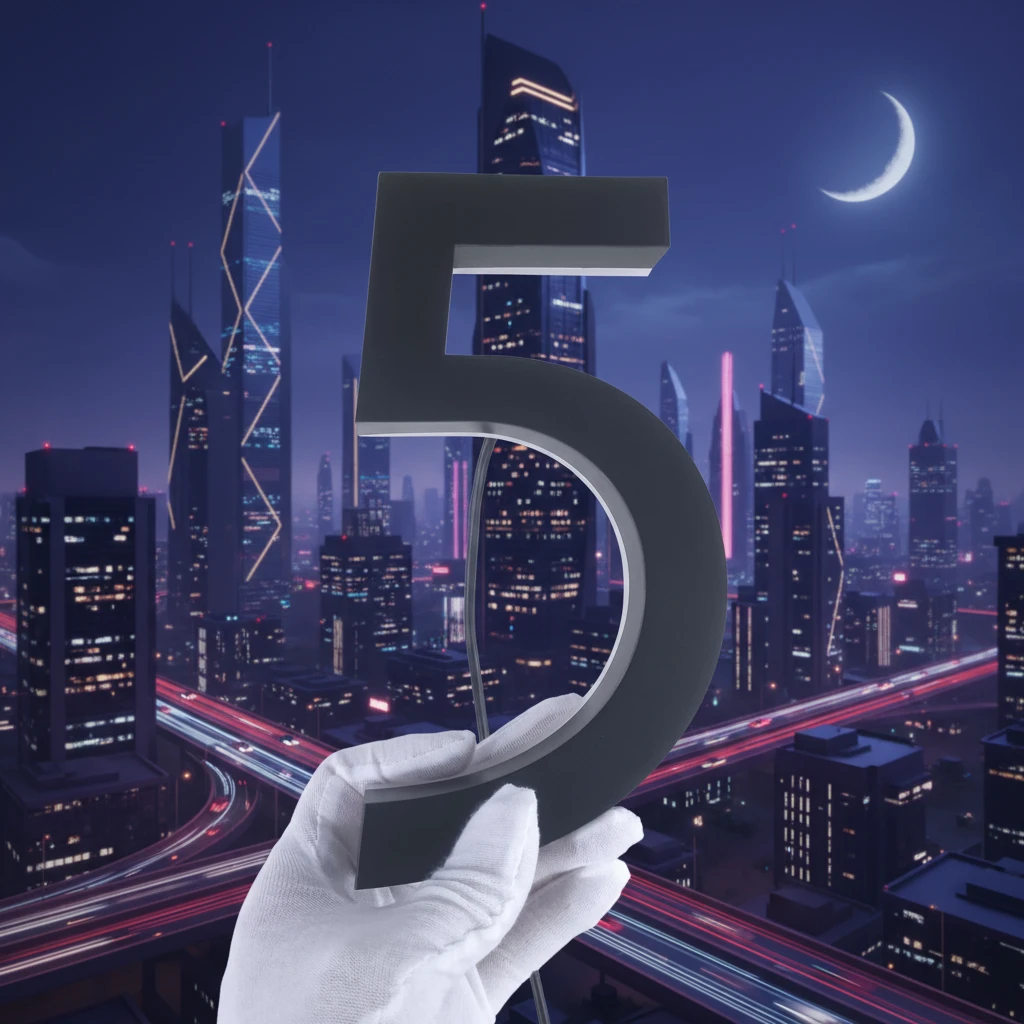 Custom Led 3D Backlit Number&Letter Signs by Neonchics