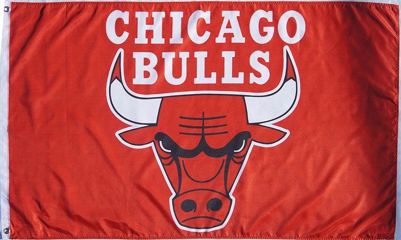 Chicago Bulls Flag-3x5FT Chicago Bull flags Banner-100% polyester by flagsshop
