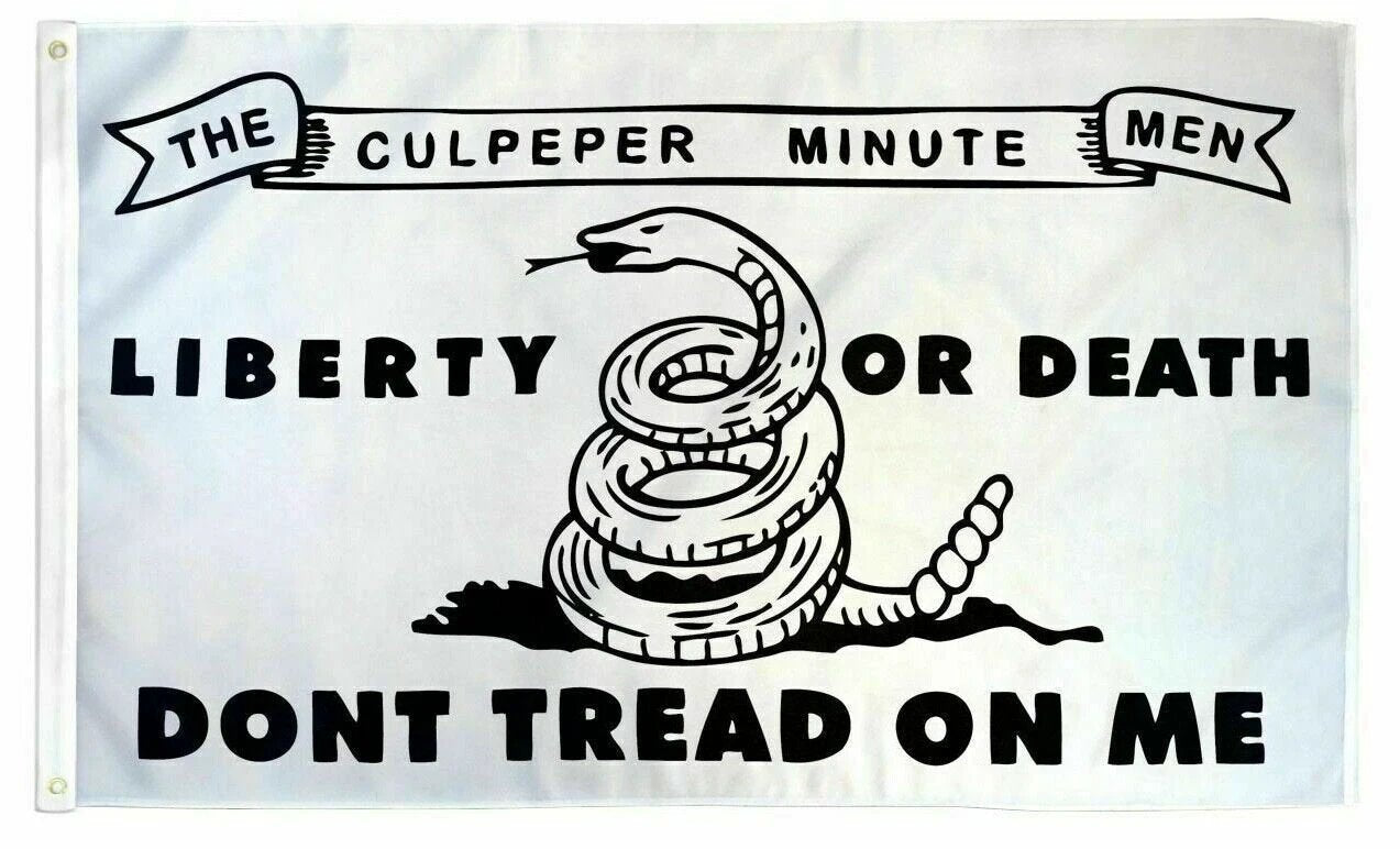 3x5FT Flag White Culpeper Minutemen Don't Tread Patriot Liberty Revolutionary by flagsjustdoit