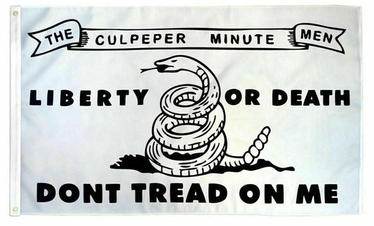 3x5FT Flag White Culpeper Minutemen Don't Tread Patriot Liberty Revolutionary by flagsjustdoit