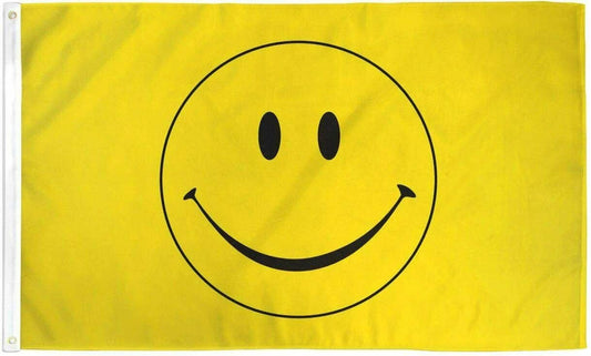 3x5FT Flag Yellow Happy Smiley Face Banner Dorm Bedroom Advertising USA by flagsjustdoit