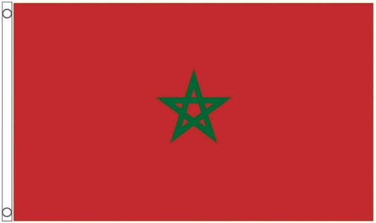 3x5FT Flag of Morocco Green Emerald Pentagram National Kingdom Decor by flagsjustdoit